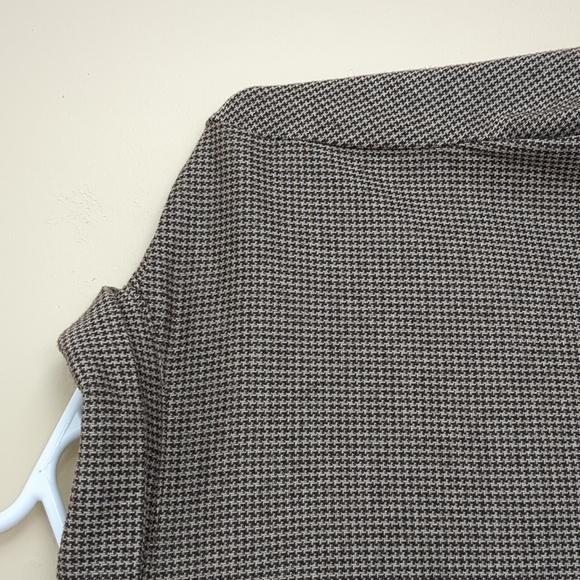 Brown Long Sleeve Collared Cropped Shirt Top Unbranded - Picture 10 of 14